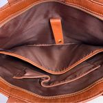 RACHEL ROY Genuine Leather Medium Laptop or iPad Tote Handbag Carry On Brown Photo 11