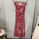 Voyage Mediterranee Capri Paisley Strapless Maxi Dress Pink XS Photo 3