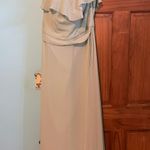 Mori Lee Sage Green Bridesmaid Dress Photo 2