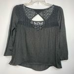 American Eagle  Outfitters Women's Long Sleeve Crochet Top Green Size XS Photo 0