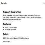 Fabletics  Orange Neon Noa High Cut Bikini Swim Bottoms NEW L Photo 5