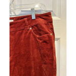 Cato Est.1946 Contemporary Red Brown Burnt Orange Corduroy Pants Size 14 Photo 1