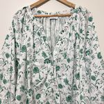 LAKE The Brunch Dress in Meadow Vines Floral White Midi Dress Size XL Green Photo 3