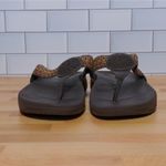 Skechers Brown Cali Tone Ups Sandals Flip Flops Boho Toe Post Thong - Size 7 Photo 6