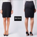 Hugo Boss Vilea Virgin Wool Fundamental Lined Woven Career Pencil Skirt, 8 Photo 4
