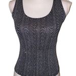 Vintage Y2k 90s Glitter Patterned 2 Piece Tank & Cardigan Set, Black/Silver, S Photo 6