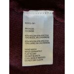Royal Robbins Sweater Dress Cable Knit Maroon Wool Cashmere Tie Neck Small Photo 4