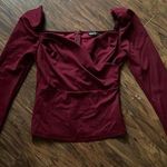 SHEIN dress stop w/ puffy sleeve tops Red Size M Photo 0