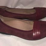 Abeo BIO System Tessa Wine Burgundy Suede Flats 8.5 Comfort Shoes Photo 6