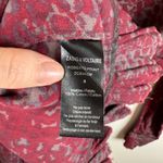 Zadig & Voltaire Roberts Print Dress Small Burgundy Leopard Ruffle Hem Boho Chic Photo 6