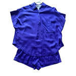 Pippa The Label poppy silk playsuit size S/M purple Photo 4