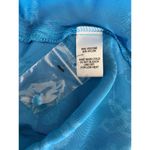 Lulus All For Love Electric Blue Floral Jacquard Midi Satin Slip Dress Medium Photo 7