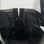 CAbi Blazer Textured Tweed Blazer Jacket Womens Large Black Cotton Snap Button Photo 8