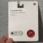 Lululemon  2 pack collectible pin red and white Photo 1