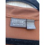 Chico's ‎ Cotton Open Front Cardigan Women’s Size 2 Short Sleeve Brown large Photo 5