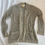 Skies Are Blue 384  Black and Cream Knit Ollie Textured Cardigan Cozy Medium Photo 1