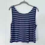 Lulus Lulu’s Boardwalk Babe Blue & White Striped Tank S Photo 2