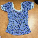 Kimchi Blue  Purple Floral Lace Blouse Photo 1