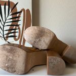 Simon Miller High Raid Platform Chunky Suede Leather Platform Brown Boot Size 38 Photo 8