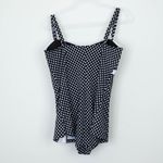 Catherines Womens Polka Dot One Piece Swimsuit Size 20W Retro Pin Up Vacation Photo 4