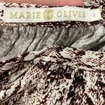 Marie Oliver  Wesley Snakeskin Pleated Maxi Skirt size 6 Photo 4