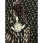 Fabrice Style Vintage Black Silk Beaded Flapper Dress Size 4 Photo 2