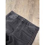 Driftwood  Wyatt Flare Black Wash Beaded Trim Stretch Jeans Size 32x33 Long Tall Photo 2