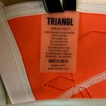 Triangl Dree Bikini Top Floral Embroideredy Cup Adjustable Straps White XS Photo 3