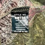 POL NWOT! Lace Sheer Floral Burnout Romantic Witchy Tunic Top with bell sleeves Photo 4