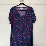 Woman Within Women’s 18/20 Navy Floral Dress Stretchy Photo 0