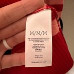 CAbi Picnic Cardigan Size Medium Summer Stripe Red and Pink Style 5446 Sz M Photo 5