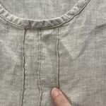 Flax  100% Linen Tank Top Oatmeal Beige Lagenlook Beach Boho Women's Small Photo 1