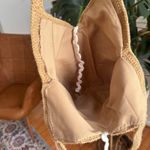 Handmade Crochet Granny Square Shoulder Tote Bag Red Brown Beige NEW Photo 4