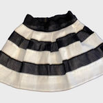 Umgee  black and white striped skirt with zipper back. Small Photo 0