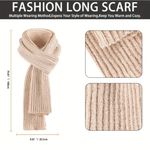 Chenille‎ Winter Cozy Ivory 3pc Set Scarf Touchscreen Gloves Beanie Hat Cap White Photo 5