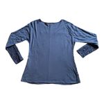 Sundance Lily's Paramour Navy Crochet Longsleeves Top Women’s Size Medium A7 Blue Photo 9