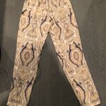 Gypsy 05  Patterned Ankle Pants - Blue, Yellow, Cream Photo 1