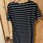 Black and White Striped Dress Size L Photo 3