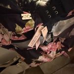 For Love & Lemons NWT - Melrose Pleated Bra in Black Floral Photo 7