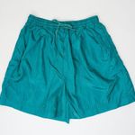 Lavon Vintage 90s  Green Windbreaker Shorts Photo 3