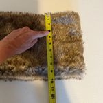 Eddie Bauer NWT Faux Fur Lined Knit Neck Warmer Gaiter Scarf NWT One Size Brown Photo 4