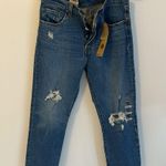 Levi's Levi’s 501 Original Cropped Straight Distressed Jeans Photo 4