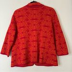 Chico's  Wool Blend Knit Blazer Printed Cardigan Size 1 Photo 4