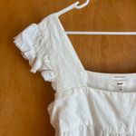 Aerie  Linen Flutter Mini Dress white‎ medium baby doll Photo 1