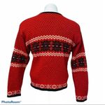 Marsh Landing Nordic Vintage Cardigan Metal Heart Clasps Size LP Photo 4