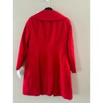 Doncaster  Jacket Women's 6 Red Trench Coat NWT Double Breasted Cotton Belted Photo 5