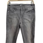 7 For All Mankind Size 29 Ankle Straight Gray Stretchy Jeans Front Zipper Photo 1