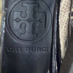 Tory Burch Strappy Peep Toe Heels Size 6.5 Animal Print Buckles Designer Shoes Photo 11