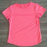 Zyia Active Short Sleeve Pink T-Shirt White Stripes Size Large Photo 0