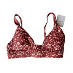 ANDIE Swim The Tahiti Bikini Top Womens Size Small Ditsy Floral Rose Beach Photo 0